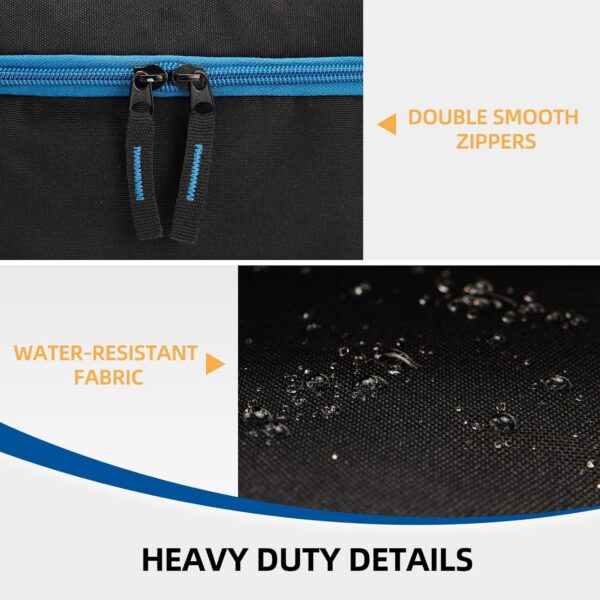 1 LB Propane Tank Storage Bag with Padding, Mini Propane Cylinder Carry Case to Hold 4 Pcs Small Gas Tank, Portable 16 OZ Gas Cylinder Holder with Strap, Bag Only