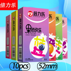 3d869685088cab36 52mm Condoms Penis Sleeve Fruit Flavor 10 Pack Natural Latex Condoms Extra Lubricated Six Styles Adult Safer Sex Health Toys