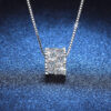 3d87cc16bcef420f NeeTim Full Moissanite Diamond Woman Pendant Sterling Sier Necklace For Women Chain Party Bridal Fine Jewelry