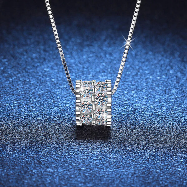 3d87cc16bcef420f NeeTim Full Moissanite Diamond Woman Pendant Sterling Sier Necklace For Women Chain Party Bridal Fine Jewelry