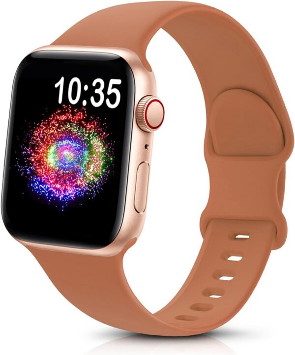3daec23a7e87815c TreasureMax Sport Band Compatible with Apple Watch Bands 38mm 40mm 41mm 42mm 44mm 45mm 49mm,Soft Silicone Strap Compatible for Apple Watch Series 9 Ultra 8 7 6 5 4 3 2 1 SE Men Women Grey 38/40/41MM