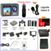 3db7d334de2d1e57 5K 4K60FPS Action Camera Dual IPS Touch LCD EIS 170° DVR 30M Waterproof 5X Zoom Sport Camera With Wireless Mic & Pre Recording