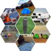 3dc187acb0fac8b2 Heated Sleeping Bag 5pcs Multi USB Power Support Heating Pads,Operated with Battery Power Bank or Other USB Power Supplies, Portable Compact Bag, Mummy Style.