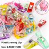 3dc662a868849f7b 50 Plastic Clips, Multiple Colors For And Clothes Supplies Fixing Clip for Patchwork Sewing
