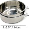 3dc685d892039b47 Pet Feeder Water,10oz 20oz 30oz Bird Hamster Small Animal Cup with Holder,Stainless Steel 10oz Cage Coop Hook Cup for Small Animal Cage Bowl (10oz Stainless Steel Bowl)