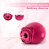 Powerful Sucking Rose Vibrator Toy Women Vacuum Stimulator Oral Nipple Clit Sucker Toys Goods for Female Adults