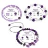 3ddb8b7245d30f32 3pcs/Set Body-Purifying Amethyst Bracelet Weight Loss, Yoga, Meditation - Healing Stone Jewelry for Women and Men