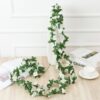 2.5m 1.8m Flower For Garland White Pink Home Room Wedding Decoration Silk Artificial Rose Vine Han