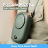 New Mini Portable Rechargeable Bladeless Turbo Ultra Quiet Student Hand Held Fan Outdoor Sports Travel