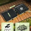 Saker 2 Burner Propane Camping Stove with Grill: Foldable Portable Camp Stove with Carry Bag - Adjustable Burners Camping Grill for BBQ Tailgating Gear - Backpacking Outdoor Cooking