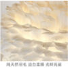 New feather ins Nordic bed decorated gold triangle bedroom led lamp