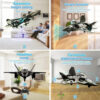 3e21561fe0e84df4 L0712 RC Plane 2.4G Remote Control Aircraft Gravity Sensing Helicopter Glider with Light EPP Foam Fighters for Boys Children