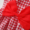 3e22bc83fa8acbff 2Pcs/Set Summer Baby Girl Dress Sweet Bowknot Plaid Children Clothes Lovely Thin Soft Clothing For Kids Toddlers Party Dresses