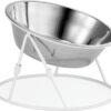 3e3a8f2f6fdf8ef2 Yangbaga Raised Cat Food & Water Bowl, 4.96 in High Cat Food Bowl for Indoor Cats, Reduce Neck Burden & Easy to Clean