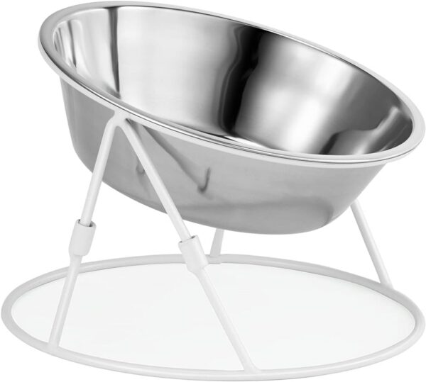 3e3a8f2f6fdf8ef2 Yangbaga Raised Cat Food & Water Bowl, 4.96 in High Cat Food Bowl for Indoor Cats, Reduce Neck Burden & Easy to Clean
