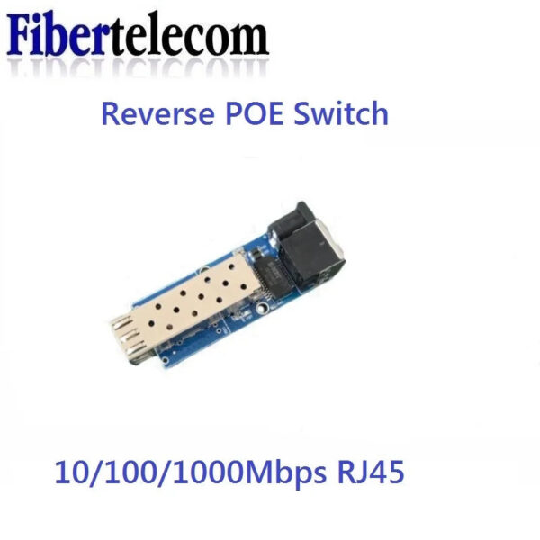 Mini RPOE 1.25G Media Converter Slot SFP Transceiver Module 5V -24cDC  input 1 SFP Slot 1 RJ45 Ethernet SFP Fiber Switch