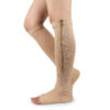 1 Pair Zipper Women Men Pain Relief Stretchy Stockings Compression Sports Socks Support Open Toe