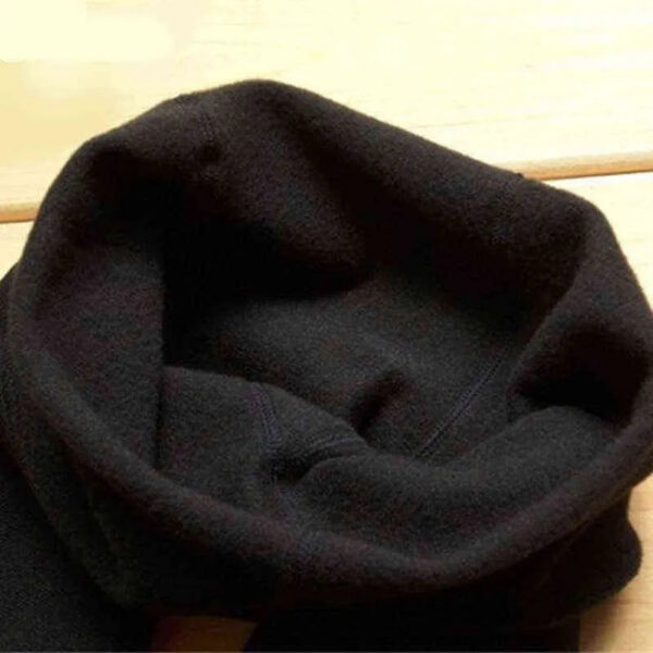 2Pc 150D Microfiber Thermo Fleece Lined Tights Pantyhose in Solid Black Color Super Warm Winter 211204
