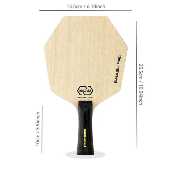 3e5c9641124c9354 Hexagon Table Tennis Bat Base Plate Larger Hitting Area Pure Wood Blade Professional Paddle for Tranning Offensive Ping Pong
