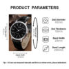 3e6a4c47359aad1d MSCXDK Brand 5pcs Black Quartz Watches Bracelet Men Business Casual Round Watch Life Tree PU Leather Bracelets Sets