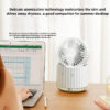 Foldable air cooler spray humidification small dormitory desktop usb charging portable fan