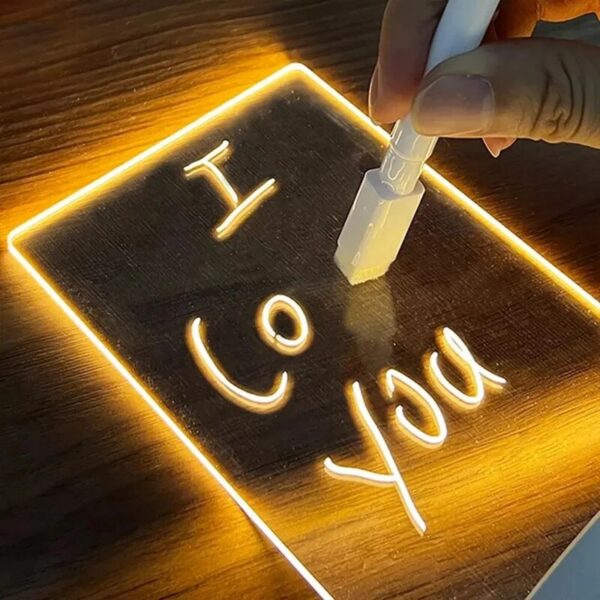 3e6fc12c6c8fe602 Note Creative Led USB Message Board Holiday Light With Pen Gift For Children Girlfriend Decoration Night Lamp