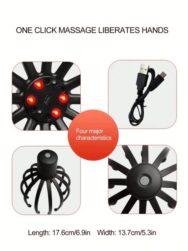 3e795b6d45ec7a82 Intelligent Electric Octopus Head Massager Soul Extraction, Head Scratching Meridian Dredging, Scalp Massage And Relaxation Tool