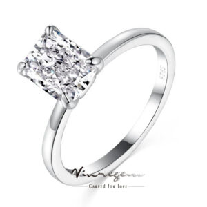 3e7b5e8f47c73700 Vinregem Crushed Ice Cut 6*8 MM Lab Sapphire Gemstone 18K Gold Plated 925 Sterling Silver Engagement Ring for Women Jewelry Gift
