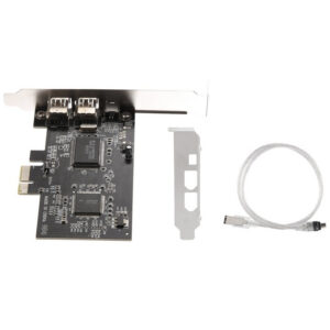 3e7d9cd524416f7c PCI-E PCI Express FireWire Card, IEEE 1394 Controller Card with Firewire Cable, for Video, Audio