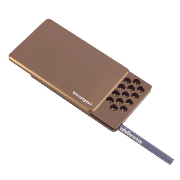 3e8321b3e914631f 45 Compartment Metal Snuff Box with Built in Metal Alloy Straw Snuff Kit Snuff Wallet