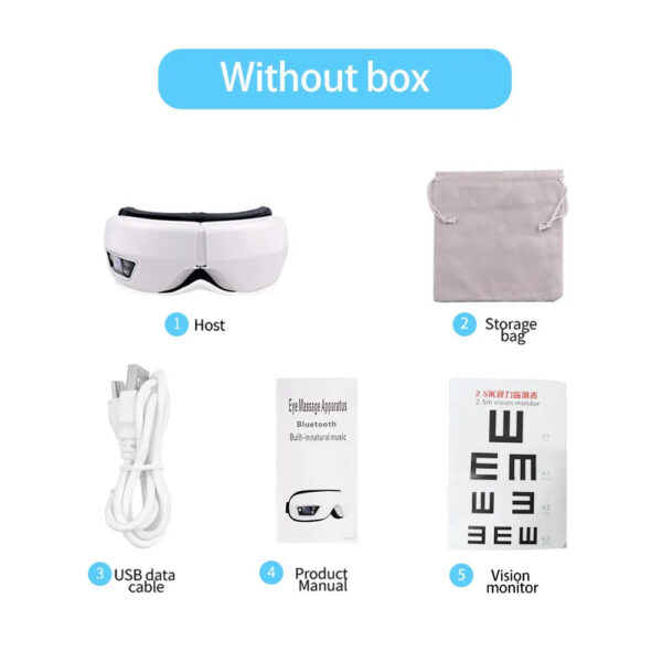 3ea2649f53fc3fde Eye Massage Instrument Vibration Airbag Pressure Hot Compress Eye Massager Bluetooth Music Relax Fatigue Eye Care Foldable