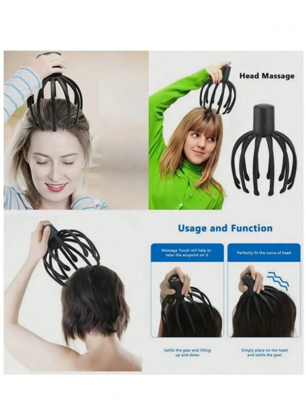 3ea6404b6b7cc178 Intelligent Electric Octopus Head Massager Soul Extraction, Head Scratching Meridian Dredging, Scalp Massage And Relaxation Tool