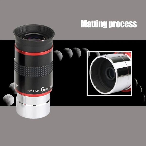 Svbony Telescope Eyepiece 6/9/15/20mm Telescope Accessory 1.25" 68 Degrees UWA Eyepieces Set for Astronomical Telescope