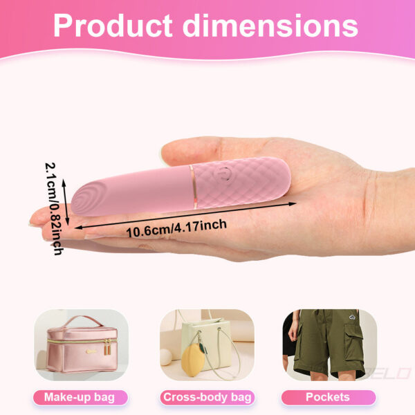 10 Speed Mini Bullet Vibrator Women Fast Orgasm Clitoris Stimulator Rechargeable Female Masturbation Goods Sex Toy for Adult