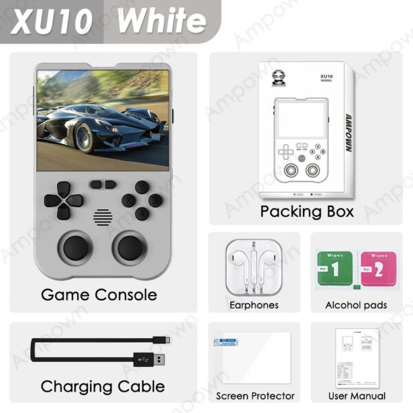 3ecb83ad0617b893 Ampown XU10 Handheld 3.5" IPS Screen 3000mAh Battery Linux System Miyoo RG35XX Portable Video Game Console Kid Gift