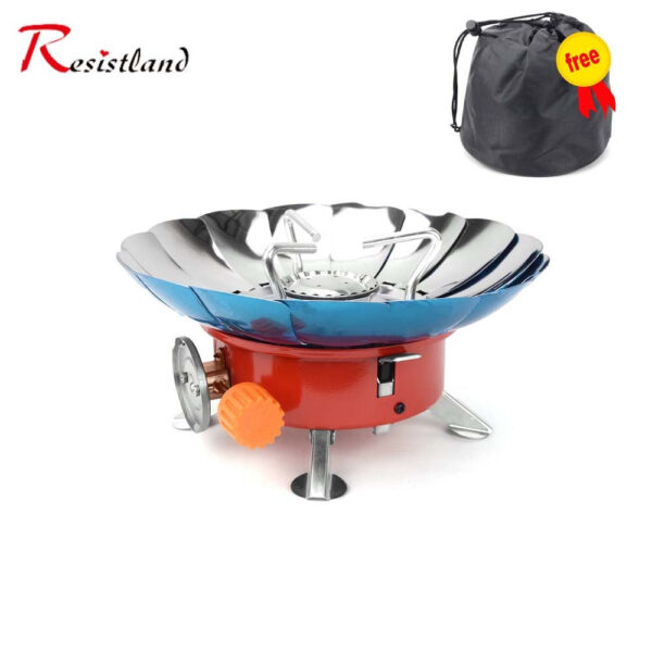 3ecd8513419a7c7e 2800W Windproof Portable Outdoor Camping Gas Stove Picnic Burner with Storage Bag For Hiking