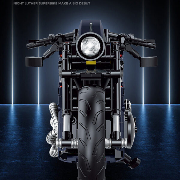 3edd1654f7a021c0 New 1:8 Night Racer Motorbike Building Blocks Sets MOC Bricks Motorcycle Model Christmas Gifts for Boys Kids Children 623pcs