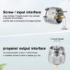 3eea4198e3fc1a2a Adiwo Gas Tank Refill Adapter, Portable Outdoor Gas Tank Refill Adapter, Spiral Valve Adapter, Outdoor Portable Air Pressure Valve Charging Valve, Multi-Function Camping Tank Exhaust Valve