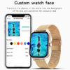 3eebe25f7beea1f8 For Android OS IOS Phone Color Screen Full Touch Custom Dial Smart Watch Women Bluetooth Call SmartWatch Men 2024 New