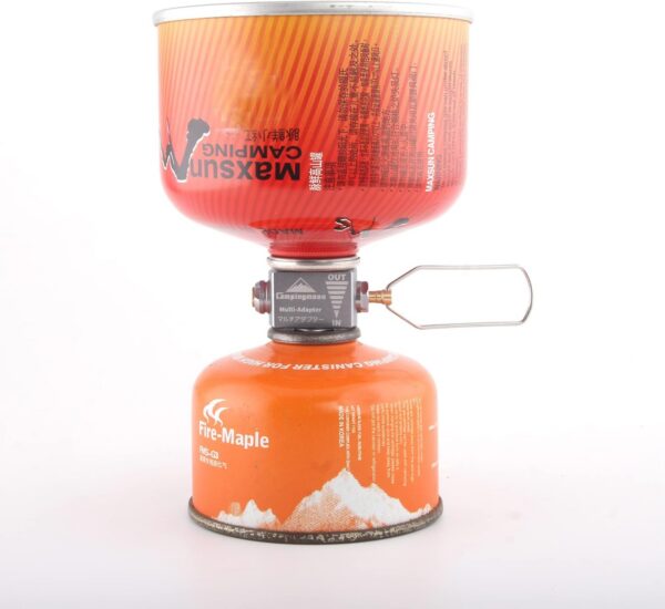 Campingmoon Gas Canister Refill Adapter, Portable Outdoor Gas Saver Lindal Valve Canister Shifter, Camping Canister Vent Valve, Z15