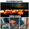 1/2/4/6/8/10pcs Camping Light USB Rechargeable LED Emergency Lamp Outdoor Portable Lanterns with Hook for BBQ Tents Battery Bulb