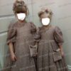 3f18a85918e56be6 Hollow Out Lace Stunning Children’s Gowns Flower Girl Dresses for Wedding Puffy Balloon 3/4 sleeve First Communion Party Gown