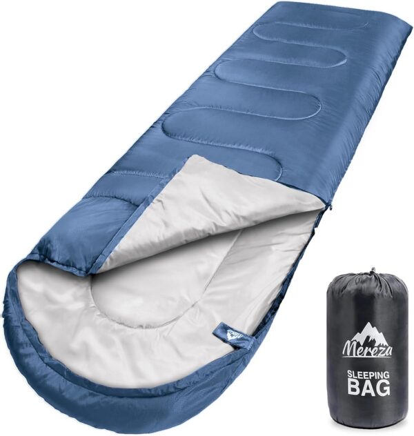 3f20b7db824c3b39 MEREZA Sleeping Bags XL for Adults Cold Weather Mens Large Wide Sleeping Bag for Big and Tall Girls Boys with Compression Sack for Camping Backpacking Warm & Cool Weather