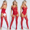 Hot Sexy Lingerie Set Porn Tights Women Fishnet Bodystocking Mesh Erotic Costumes  One Piece  Open Crotch Sex Underwear Bodysuit