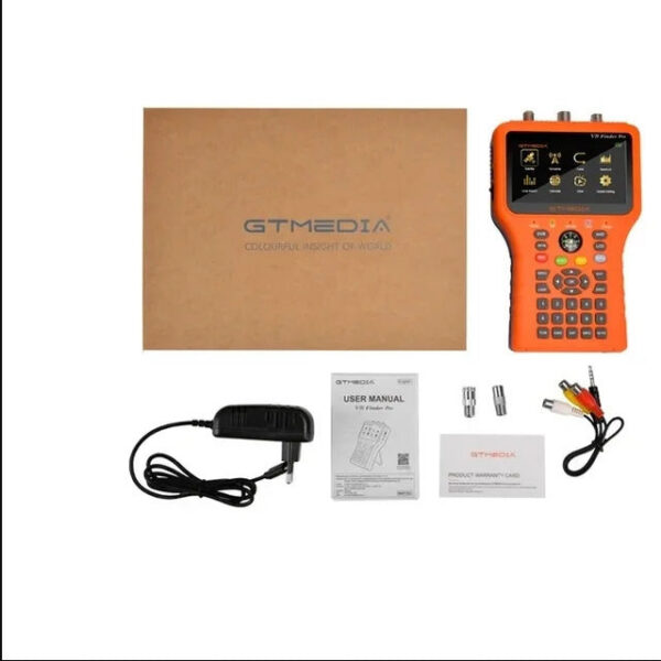 GTMEDIA V8 2 Pro Meter Satellite Signal Finder DVB-S2X/S2/S/T2/T/C/ATSC-C H.265 Auto Calculate Angle Supports ACM