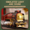 3f64541a8d1a7a3e Christmas Series Classical Remote Control Small Tracks Electric Steam Track Train Model Lights Children's Holiday Gifts