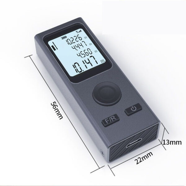 Mini Rangefinder Digital Tape Measure Laser Ruler USB Charge Aluminum Alloy Fuselage Measuring Distance: 30m/40m/50m