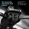 For Xiaomi V198GPS Drone ESC 8K Profesional HD Camera Brushless Obstacle Avoidance Aerial Optical Foldable Quadcopter Mini Dron