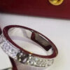 3f87f791112de9b2 brand Jewelry Designer Couples Diamond Screw Ring Ladies stainless steel zircon jewelry Gift 6-10
