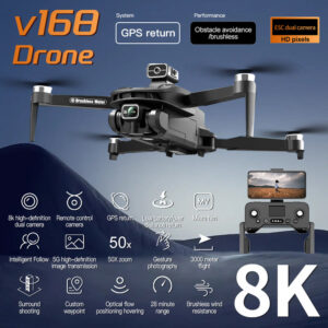 For Xiaomi V168 8K 5G GPS Professional HD Aerial Photography Dual-Camera Omnidirectional Obstacle Avoidance Drone Original